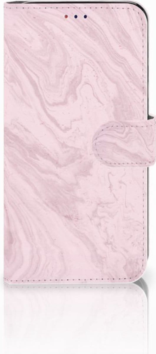 Samsung Galaxy A10 Bookcase Marble Pink - Origineel Cadeau Vriendin