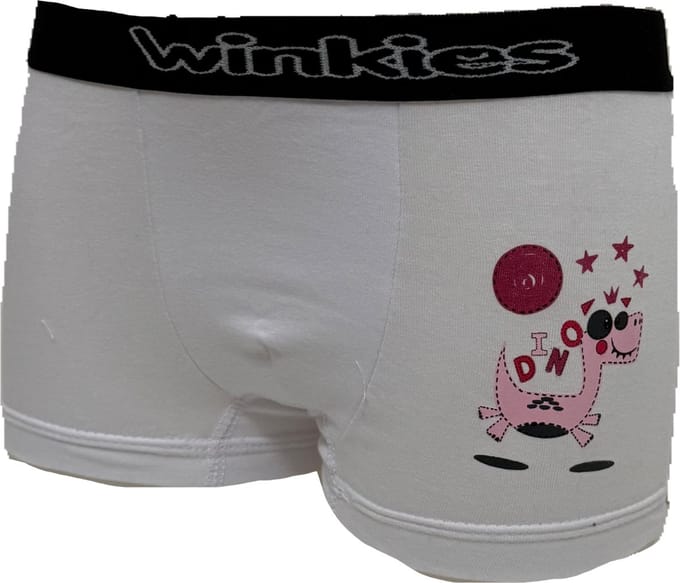 Embrator 2-stuks Jongens Boxershorts met opdruk wit 92/98