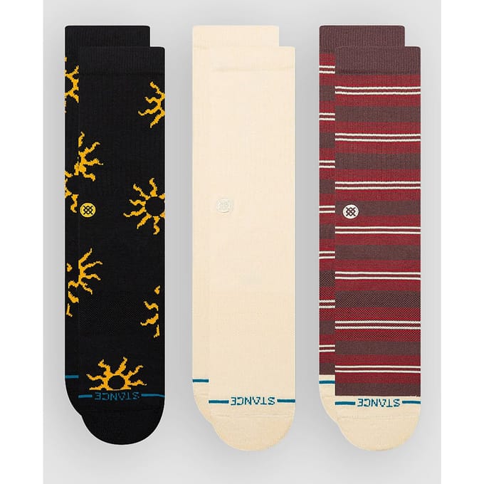 Stance unisex casual 3P sokken heatwave crew multi