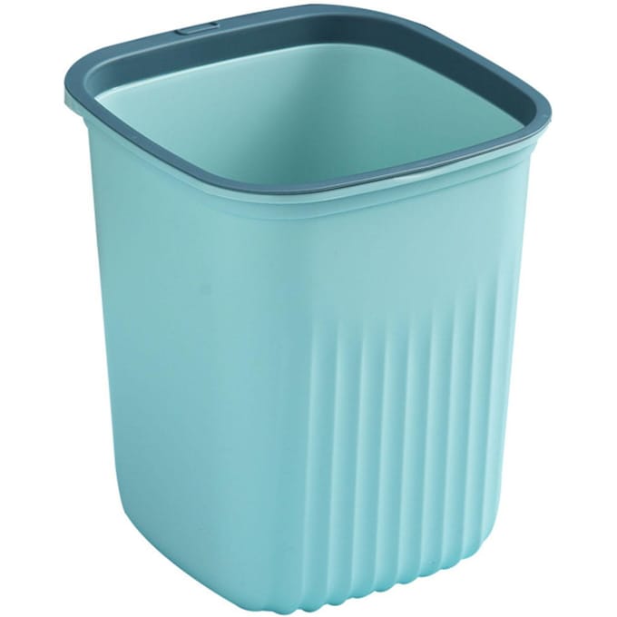 Prullenbak Keuken Kantoor Badkamer Woonkamer Plastic Afvalbak met Klemring white