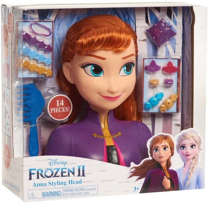 Disney Frozen 2 Basic Anna Styling Head Interactieve knuffels