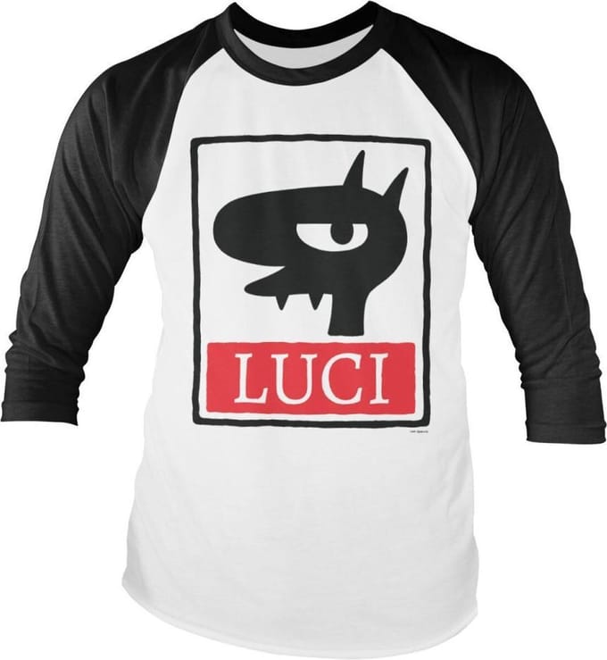 Disenchantment Raglan top -M- Luci Wit/Zwart