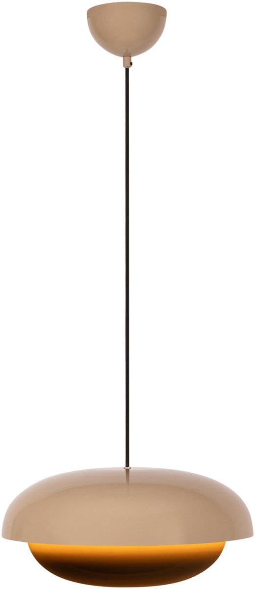 Lucide YOUNES - Hanglamp - Ø 40 cm - 1xE27 - Taupe - Essential