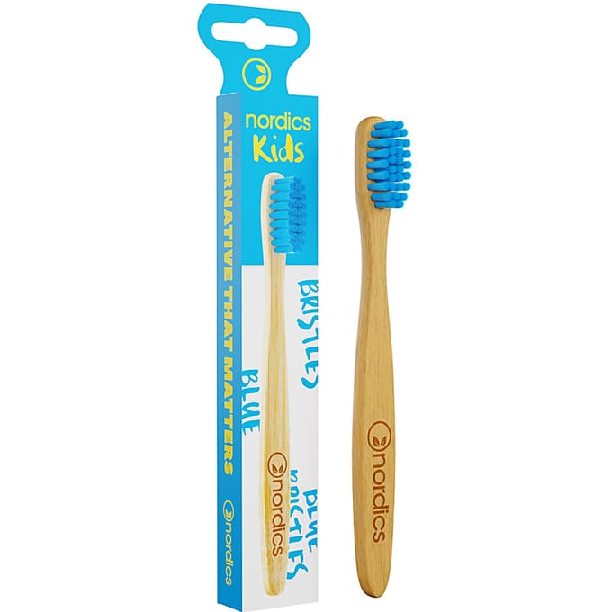 Nordics Tandenborstel kids bamboe blauw