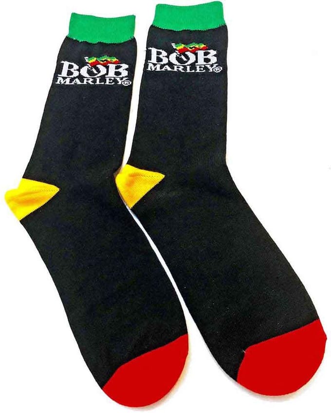 Bob Marley - Logo Enkelsokken - Zwart
