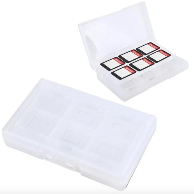 Opberg-Box Doos geschikt voor 24 Nintendo Switch 2 Spel - Game Cards Wit
