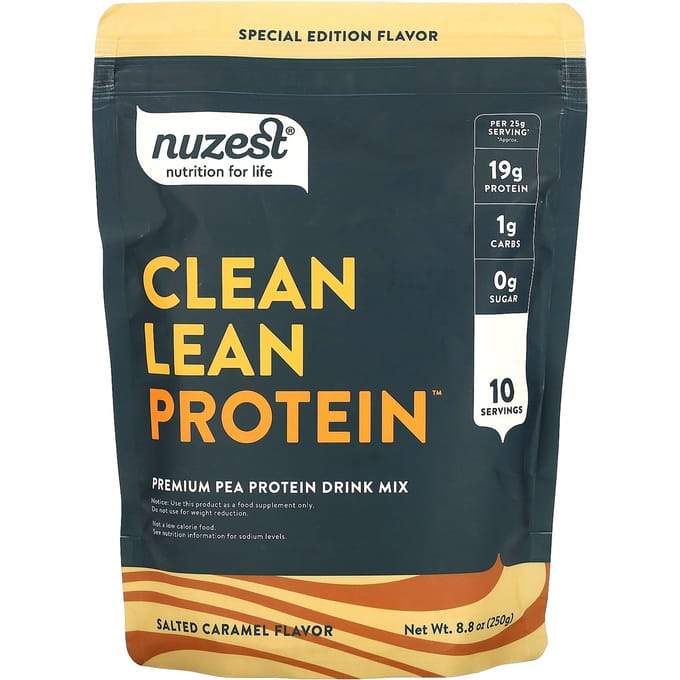 Nuzest, Clean Lean Protein, Gezouten Karamel, 8,8 oz (250 gram)