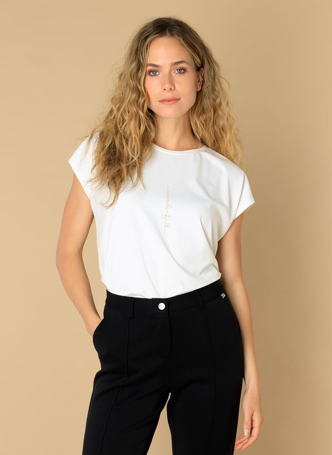 IVY BEAU Elivia Tops - Off White - maat 42