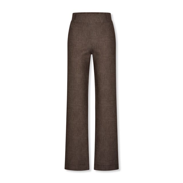 Wijde broeken Helena Hart 7708 broek Soul Lano linnen Choco