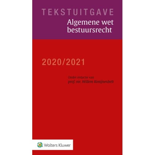 Tekstuitgave Algemene Wet Bestuursrecht 2020/2021