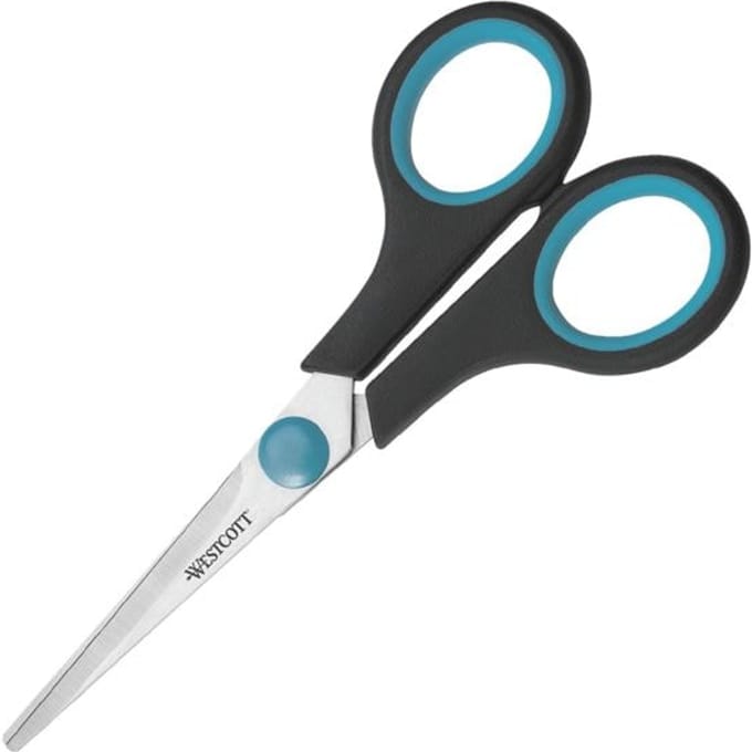 Westcott schaar - 13 cm - Easy grip - RVS - softgrip - AC-E30250