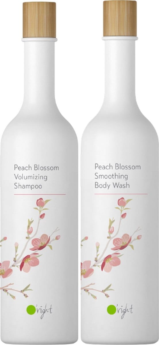 O’right Duo Peach Blossom -Shampoo en Bodywash 400ml - volume
