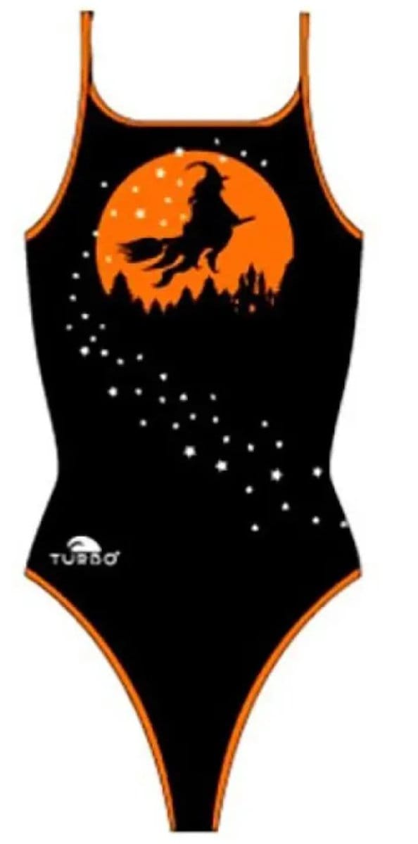 Turbo Halloween Witch Zwemkleding Zwart XL Vrouw