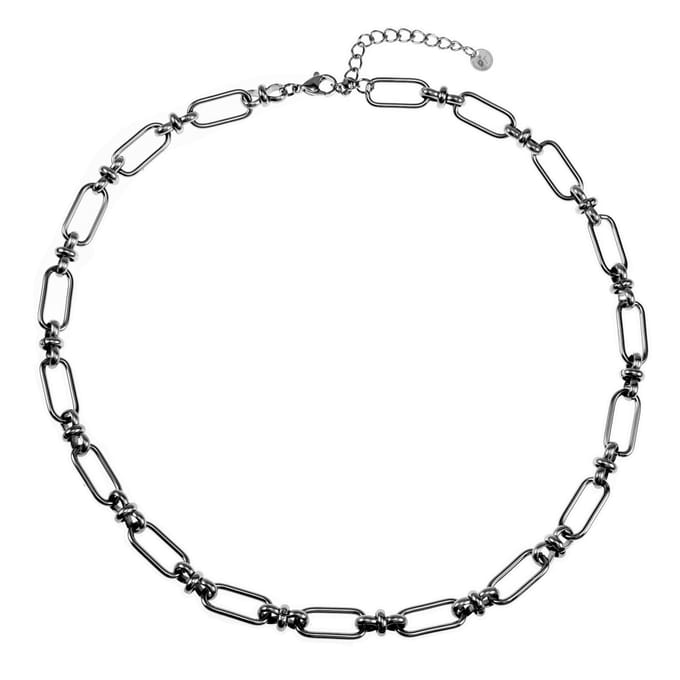 50cm Ketting Dames - RVS Plated - Ovale Schakelketting - Verstelbaar