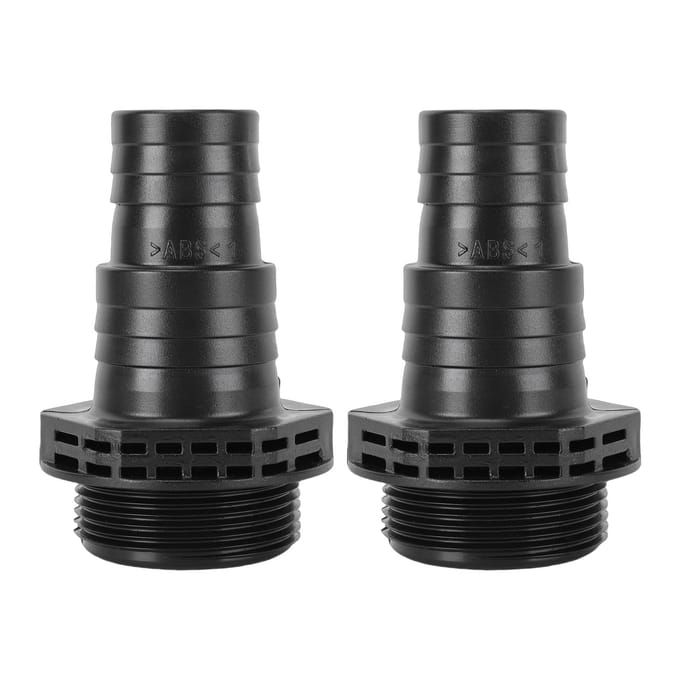 2 stuks Pompkoppelingen Geschikt voor SPS100 SPS75 SPS50 SPS25 32 38 mm ABS voor Zandpomp Zwembad Spa Vervangingsonderdelen Zwart gray