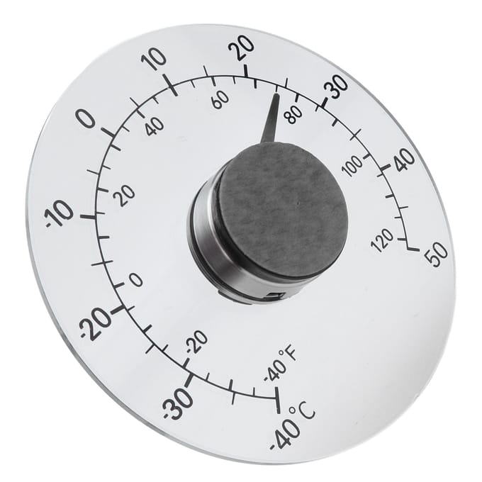 Buitenthermometer Zelfklevend Transparant Waterdicht Deur Raam Temperatuurmeter voor Boerderij Huis gray