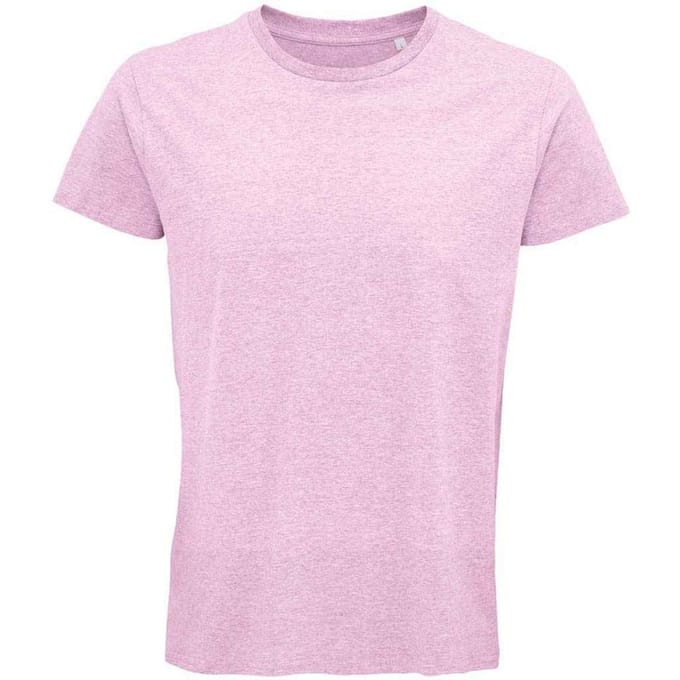 SOLS Heren Crusader Heather Organisch T-shirt (Roze)