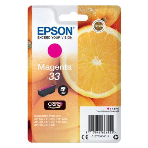 Epson Inktcartridge 33 Origineel Magenta C13T33434012