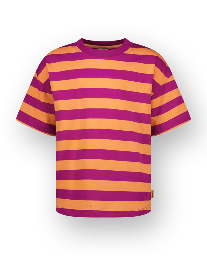 Vingino Girls Basic Stripe Tee T-shirt Aster Pink Größe: 2 | T-Shirts Outlet | kids | Rosa