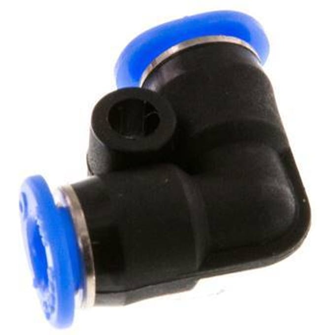 4mm 90 graden L-verbinding PBT Insteekfitting Compact Ontwerp NBR [2 Stuks]