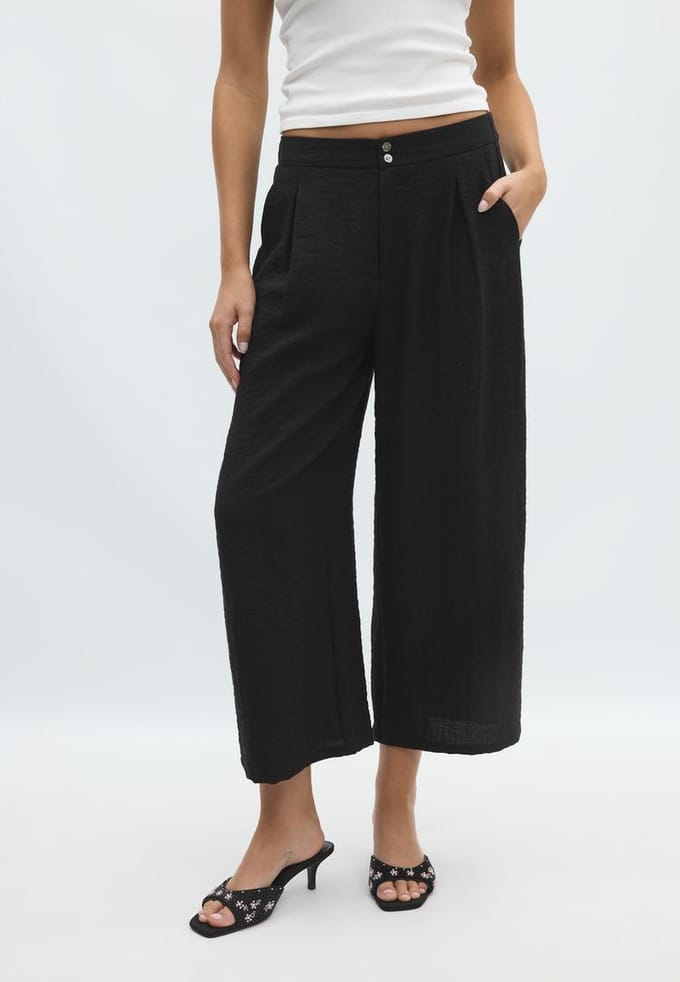 Stradivarius Rustieke culotte  Zwart 34