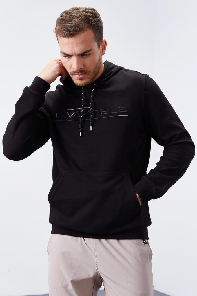 Heren Geprinte Hooded Sweatshirt Met Zak