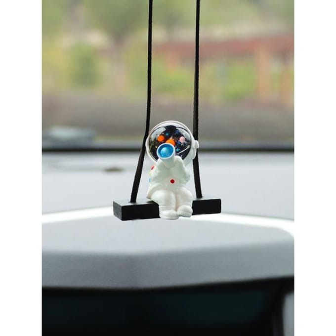 Ornement à Suspendre pour Voiture Design Astronaute one-size blanc