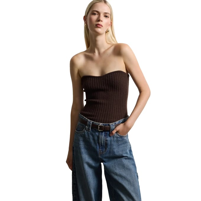 Stretch Wool Bustier Dames Stefanel
