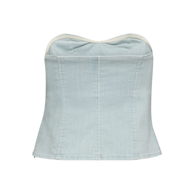 Co'Couture Terracc denim corsage corset top