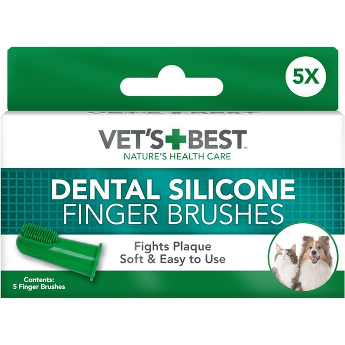 Vet's Best® vingertandenborstel - 5 stuks