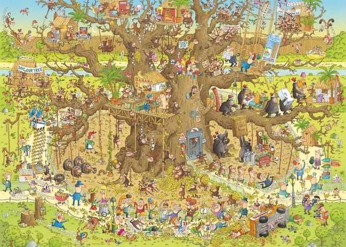Puzzel Monkey Habitat 1000 Heye 29833