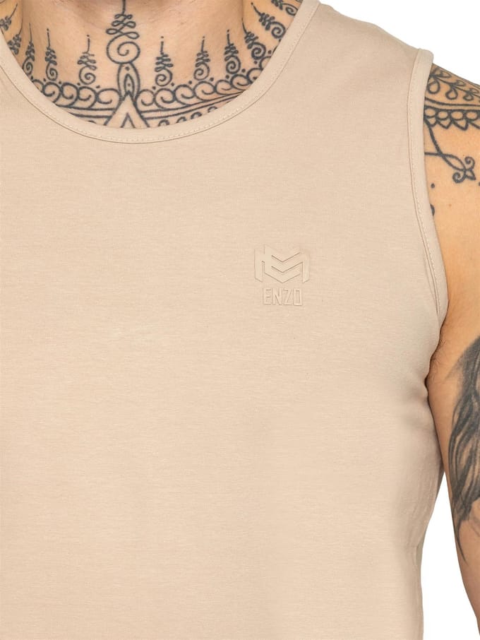 Enzo | Heren gym trainingspak met vest en korte broek