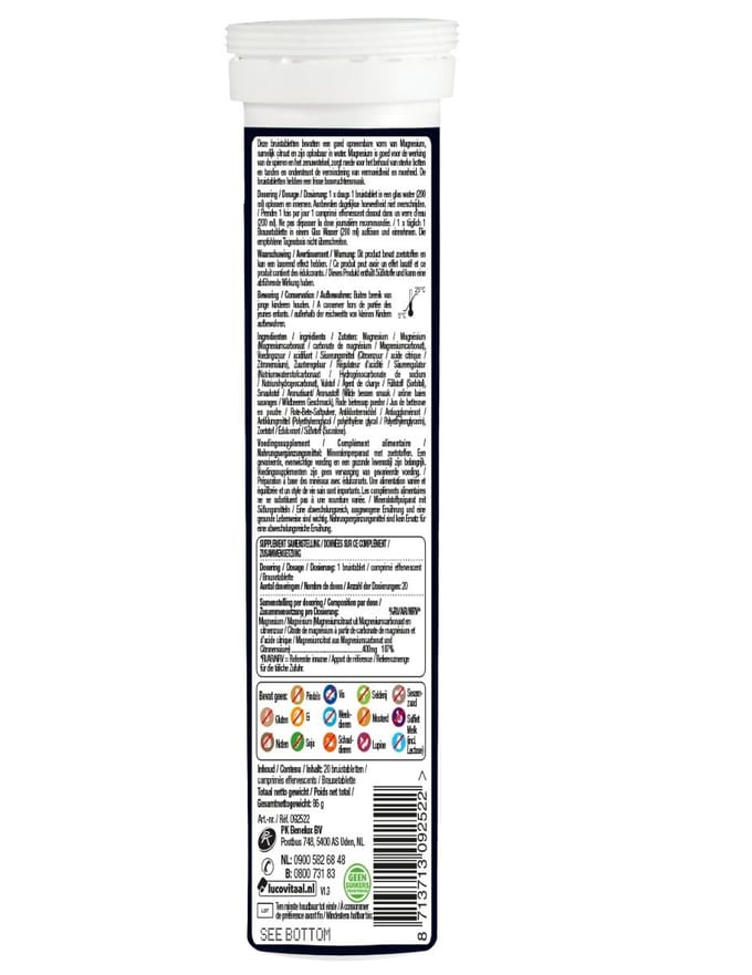 Lucovitaal Magnesiumcitraat 400 mg 20 Bruistabletten