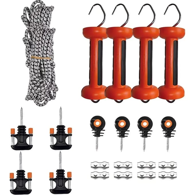 Gallagher Elastische Doorgangsset Cord Multipack (4x 3/6m) - Voor flexibele doorgangen
