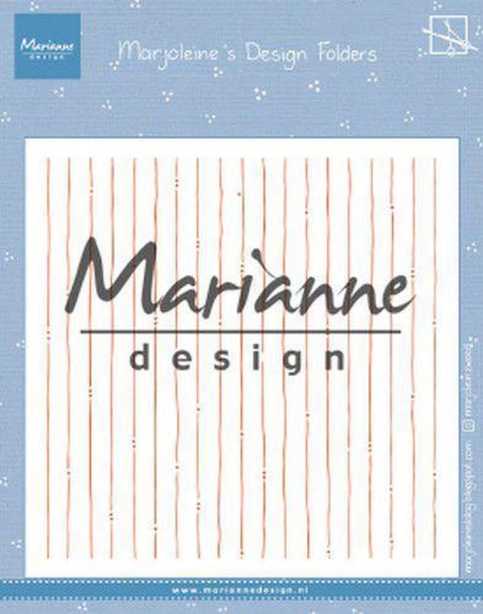Marianne Design Embossing Folder - Marjoleine's strepen