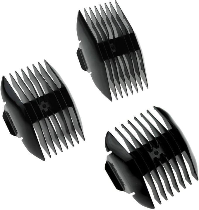 Opzetkammen Set - Haar Trimmer - Haar Stijlen - Variabele Lengtes - 3-18 mm - Zwart