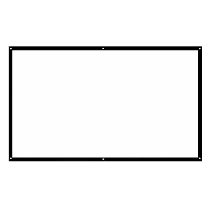 120-inch 16:9 Projectiescherm Draagbaar HD Projectiescherm Opvouwbaar Muurbevestigd voor Home Theater 100-inch