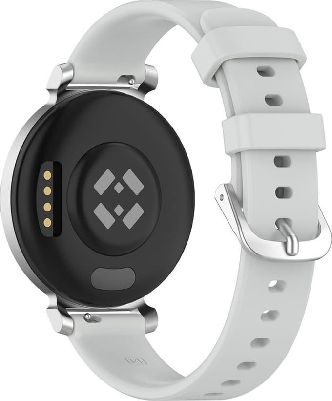 Siliconen bandje - geschikt voor Garmin Lily 2 / Lily 2 Active - lichtgrijs