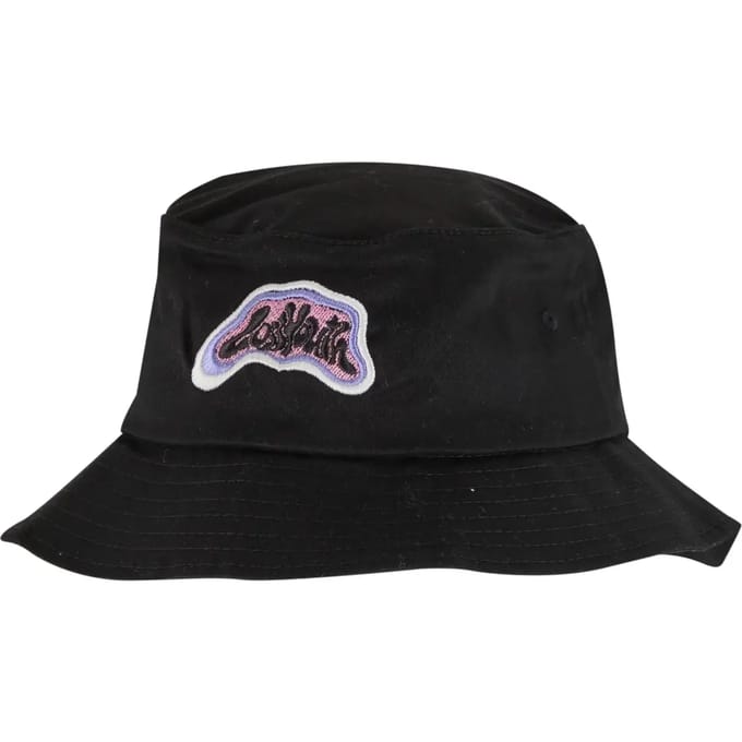 Lost Youth Hut Bucket Hat Sunny Side Up LY393 Black