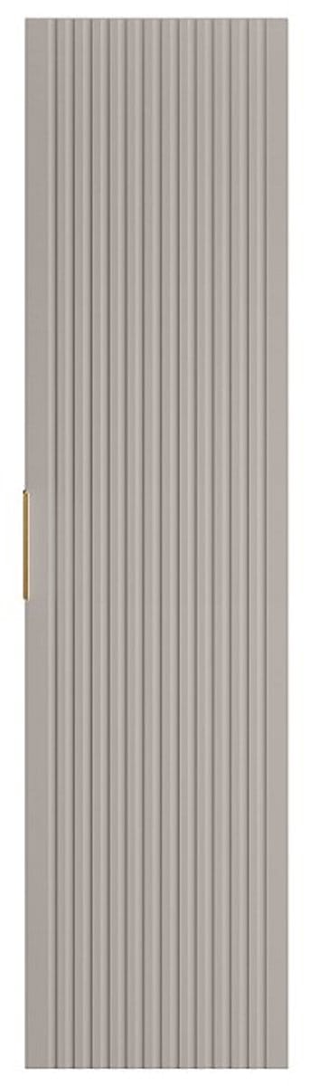 Vente-unique Zwevend badkamerkolom - Geribbeld beige - H140 cm - ZEVARA