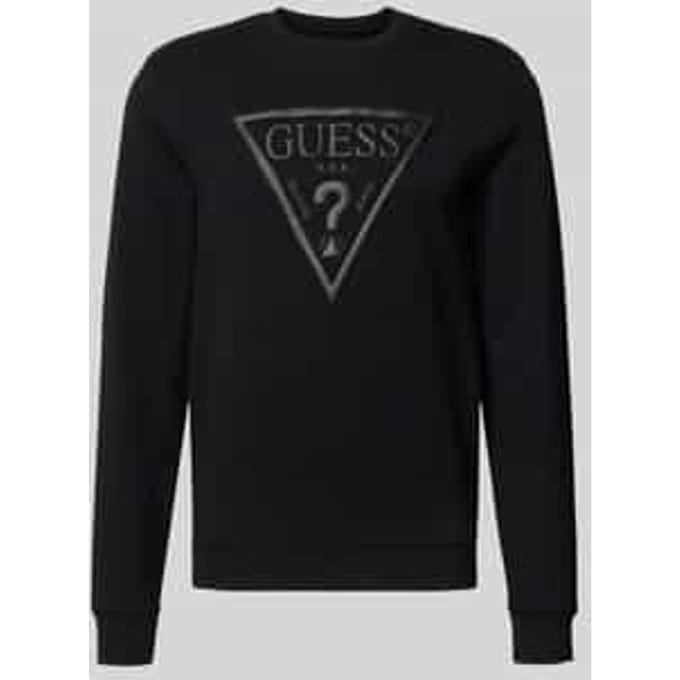 regular fit sweatshirt met logodetail model 'Audley'