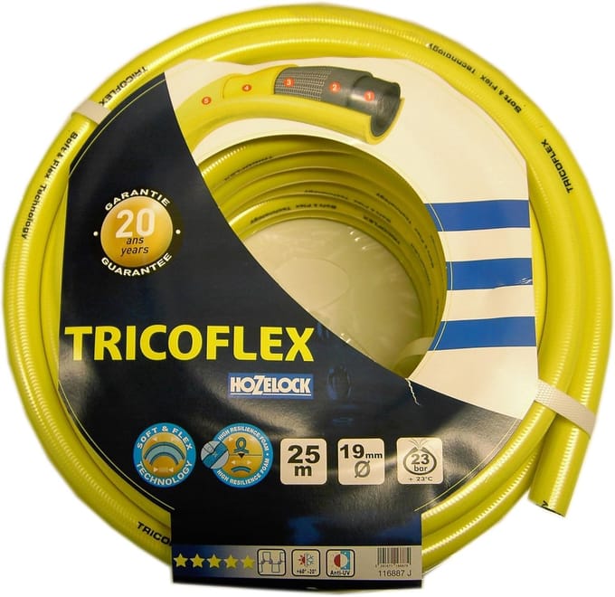 Waterslang - Flexibele slang - Tuin bewateren - Hoge UV-bestendigheid - 25 meter - Geel
