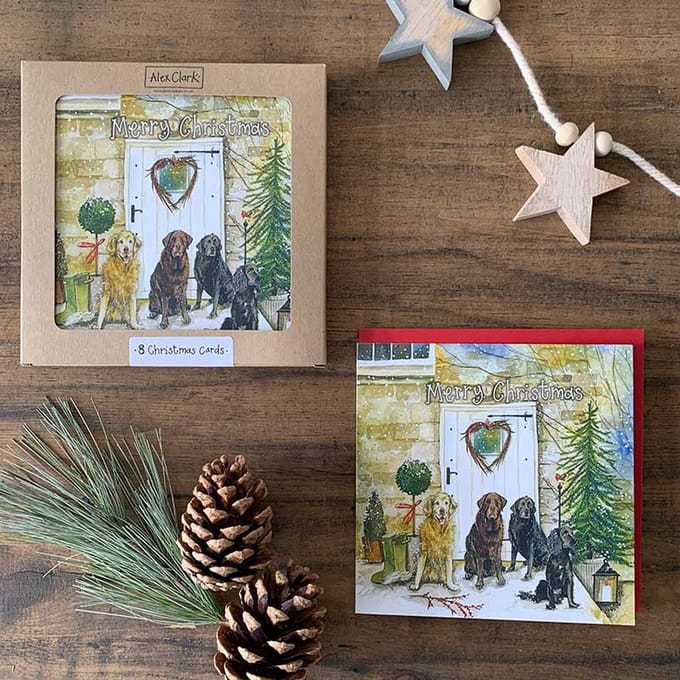 Alex Clark Kerstkaarten Honden ~ Christmas Dogs