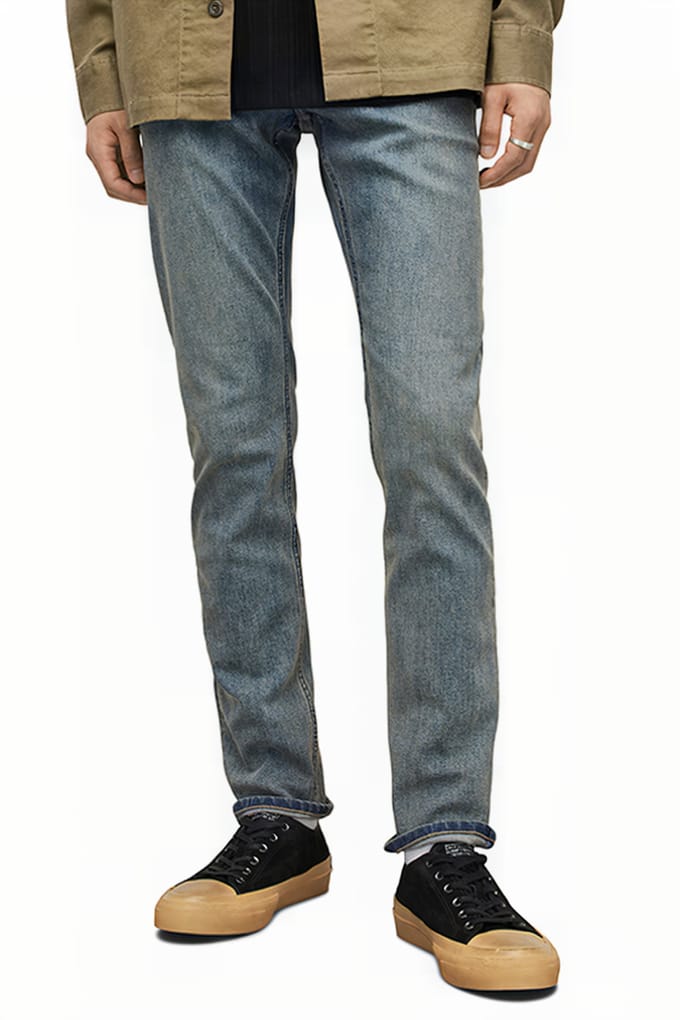 AllSaints Rex Vintage Indigo Größe: W28L32 | Slim Jeans Outlet | Herren | Blau