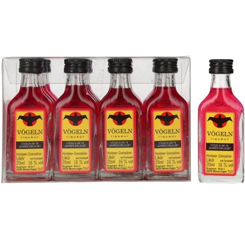 Vögeln Himbeere-Grenadine Likör 16% Vol. 0,02l