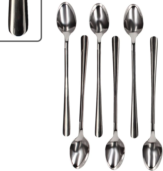 Justinus Set van 6 Style Art latte macchiato lepels voor 6 personen