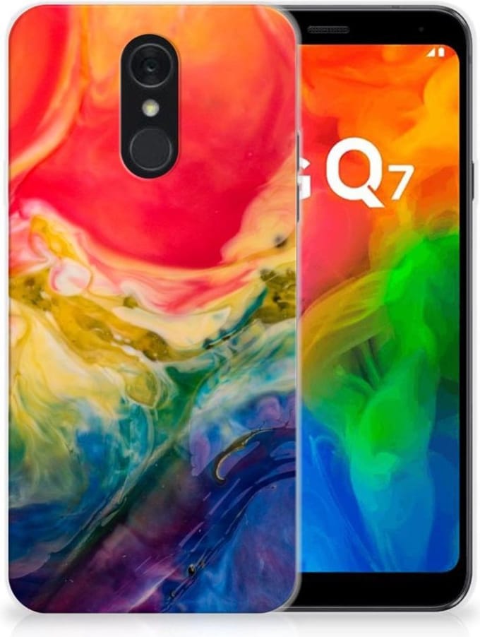 Hoesje maken LG Q7 Watercolor Dark