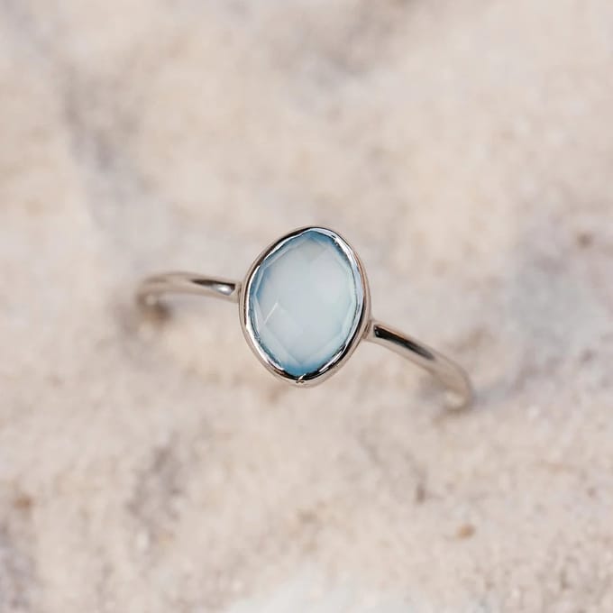 Pura Vida - Organic Stone Ring - maat 6