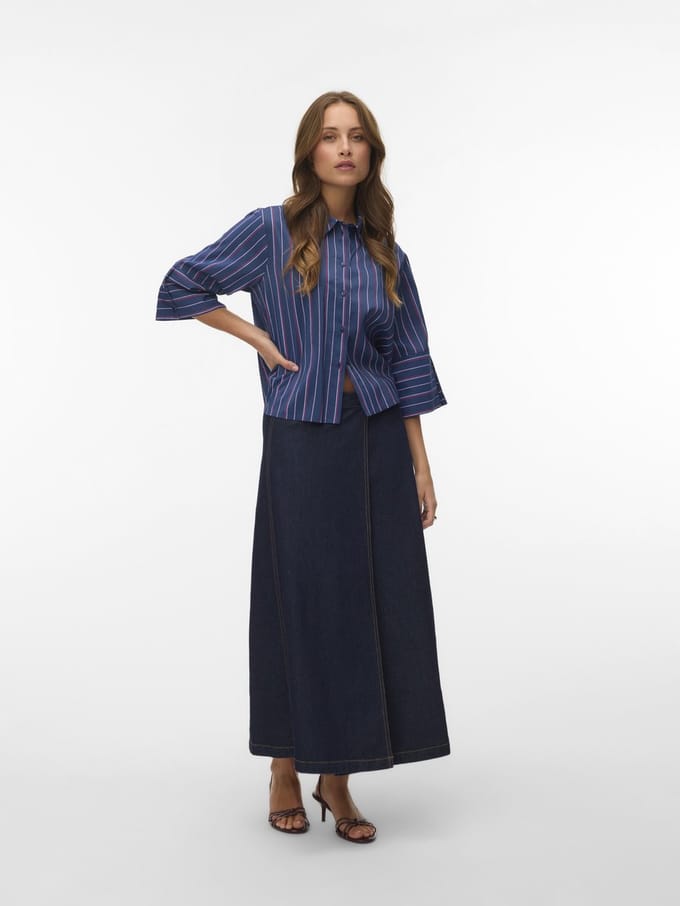 VERO MODA - VMLULLABY 7/8 SHIRT WVN BTQ - Dames - Blouses