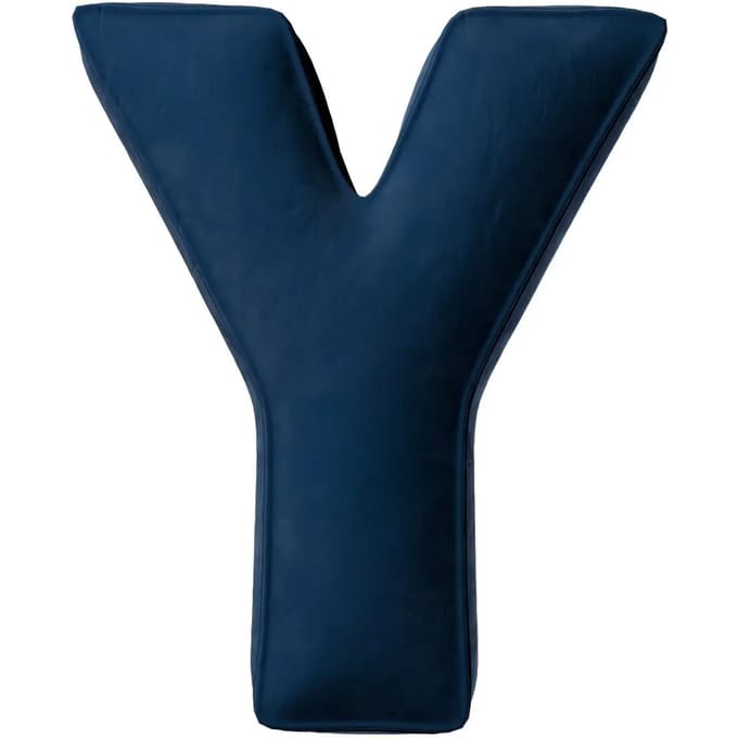 Kussen letter y Yellow Tipi Posh Velvet